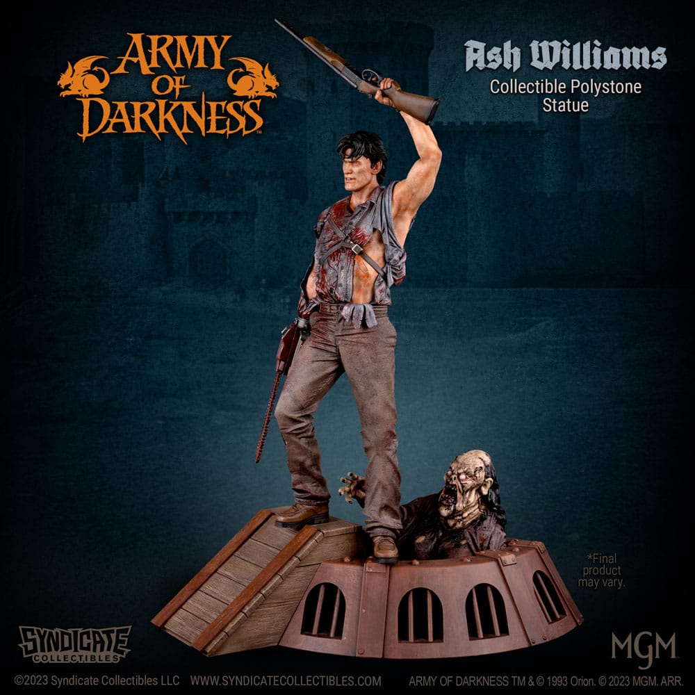 Syndicate Collectibles Armee der Finsternis Ash Williams 1/10 Statue - Beschädigte Verpackung
