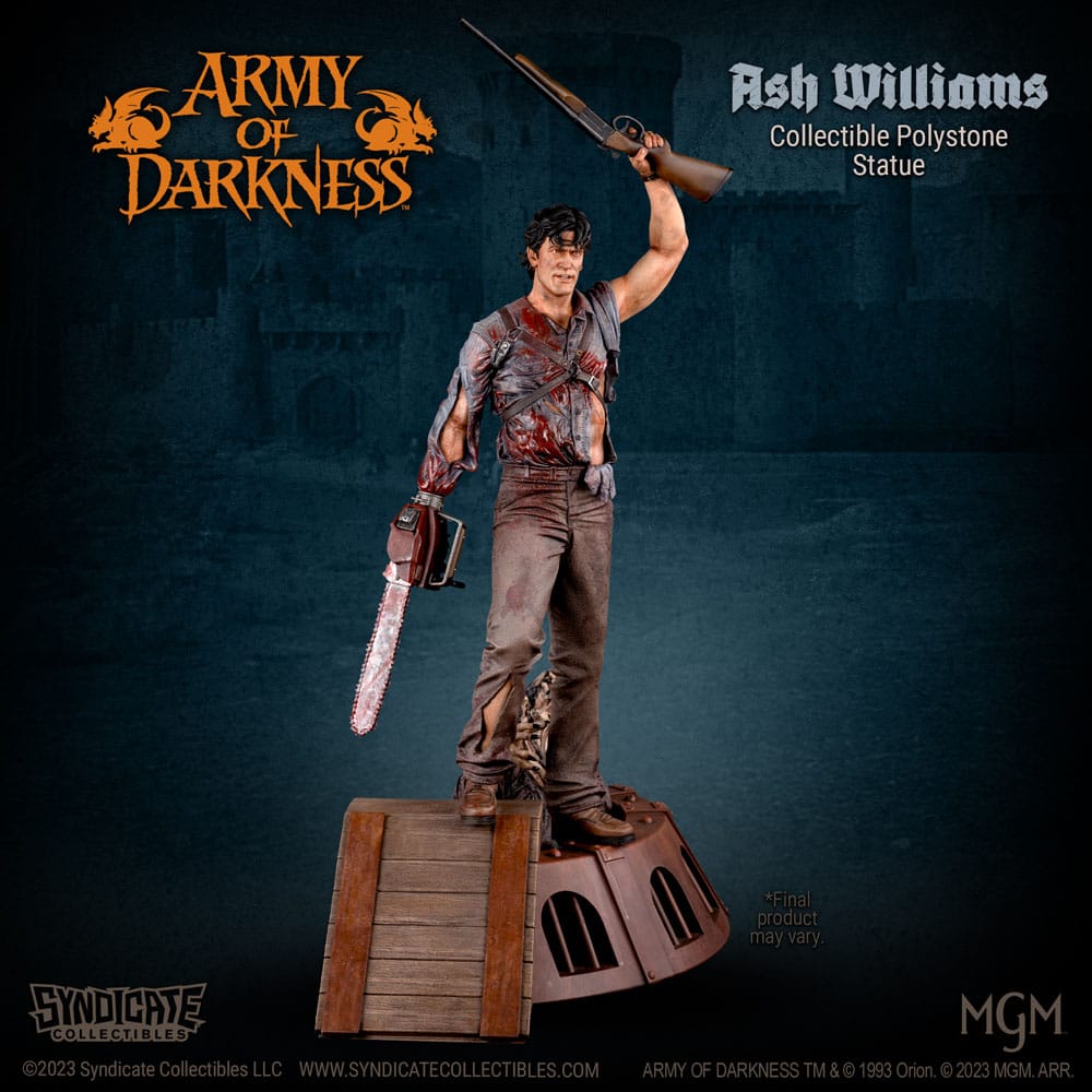 Syndicate Collectibles Armee der Finsternis Ash Williams 1/10 Statue - Beschädigte Verpackung