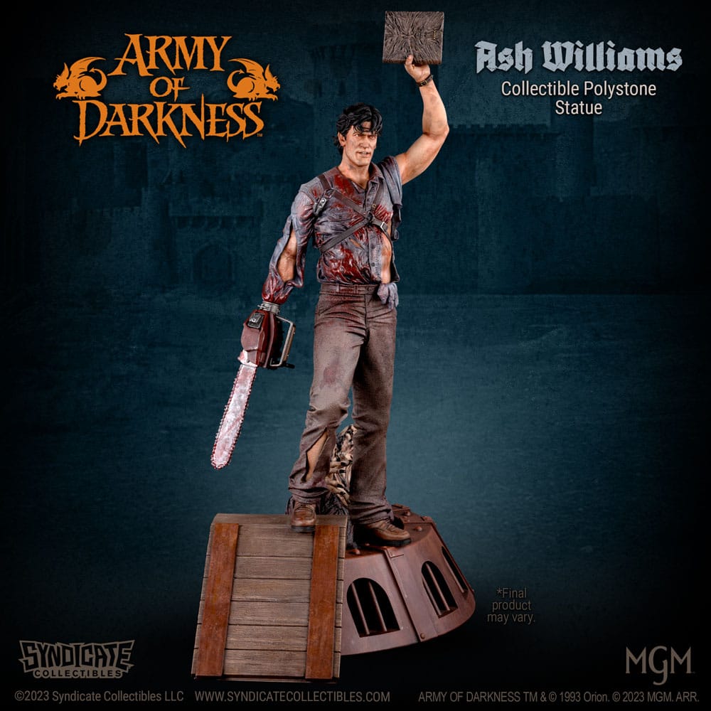 Syndicate Collectibles Armee der Finsternis Ash Williams 1/10 Statue - Beschädigte Verpackung