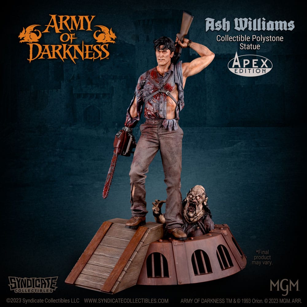Syndicate Collectibles Armee der Finsternis Ash Williams 1/10 Statue - Beschädigte Verpackung