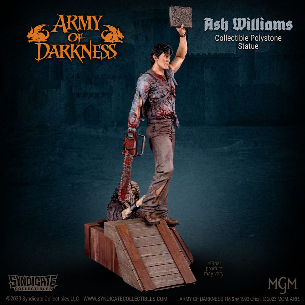 Syndicate Collectibles Armee der Finsternis Ash Williams 1/10 Statue - Beschädigte Verpackung