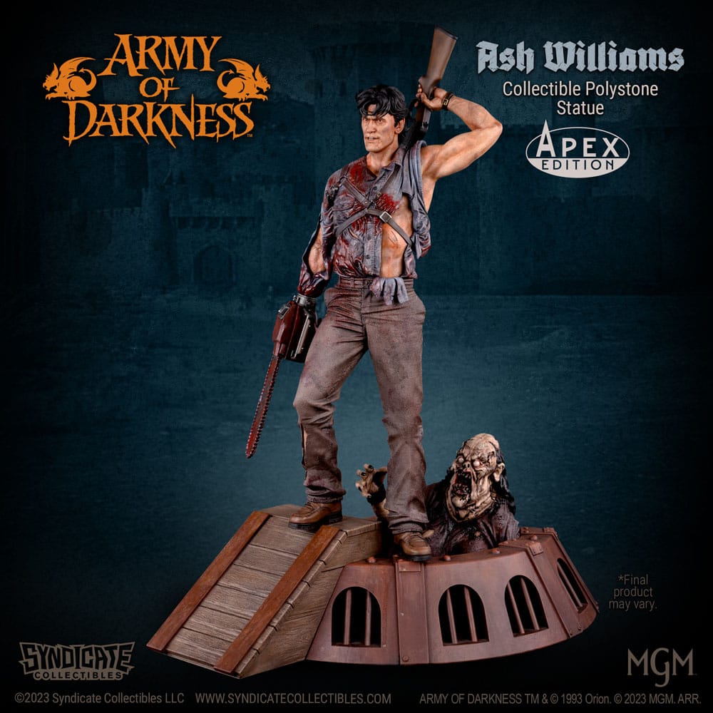 Syndicate Collectibles Armee der Finsternis Ash Williams 1/10 Statue - Beschädigte Verpackung