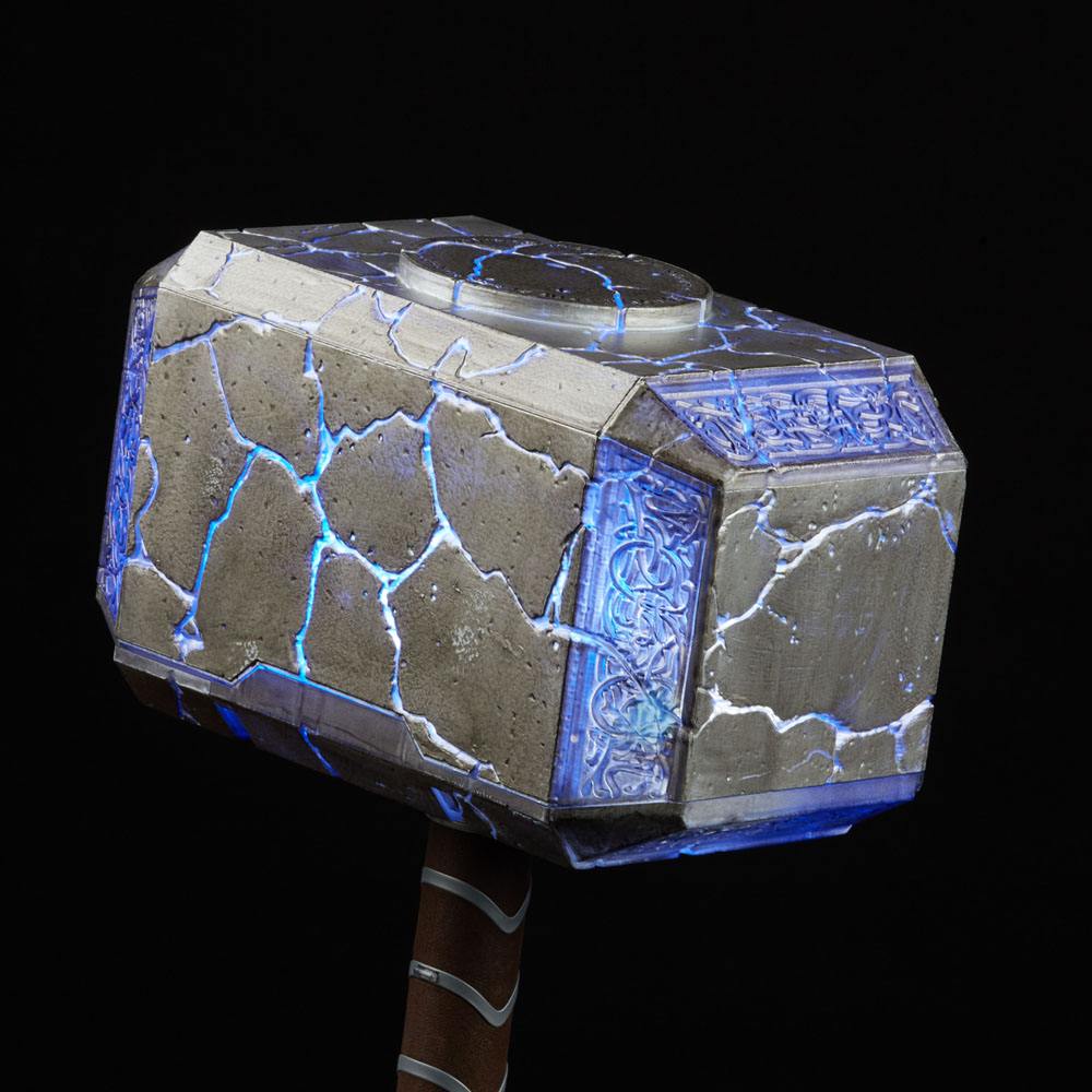 Thor - Love and Thunder Marvel Legends Mighty Thor Elektronischer Hammer Mjolnir 1/1 Replik