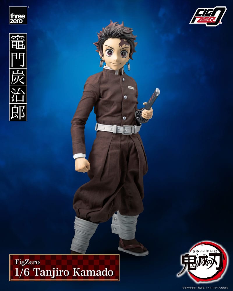 ThreeZero Demon Slayer Kimetsu no Yaiba Tanjiro Kamado 1/6 Actionfigur