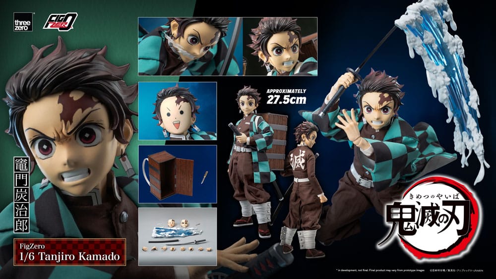 ThreeZero Demon Slayer Kimetsu no Yaiba Tanjiro Kamado 1/6 Actionfigur