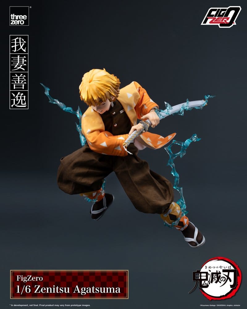 ThreeZero Demon Slayer Kimetsu No Yaiba Zenitsu Agatsuma FigZero 1/6 Actionfigur