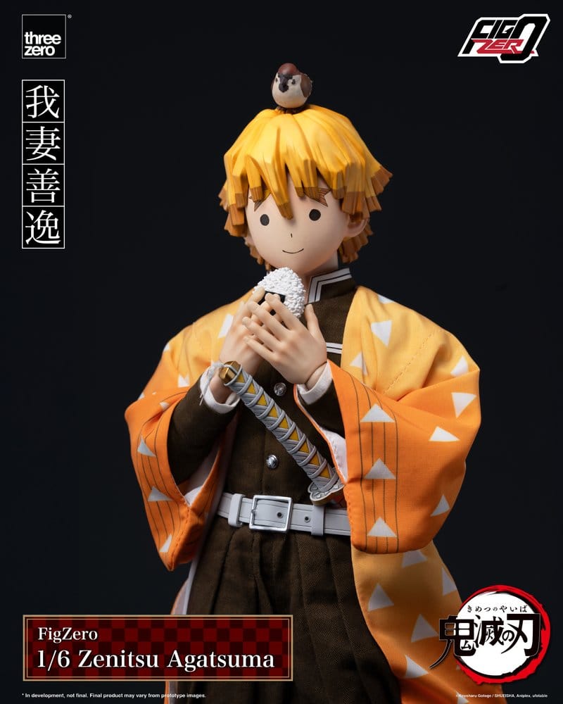 ThreeZero Demon Slayer Kimetsu No Yaiba Zenitsu Agatsuma FigZero 1/6 Actionfigur