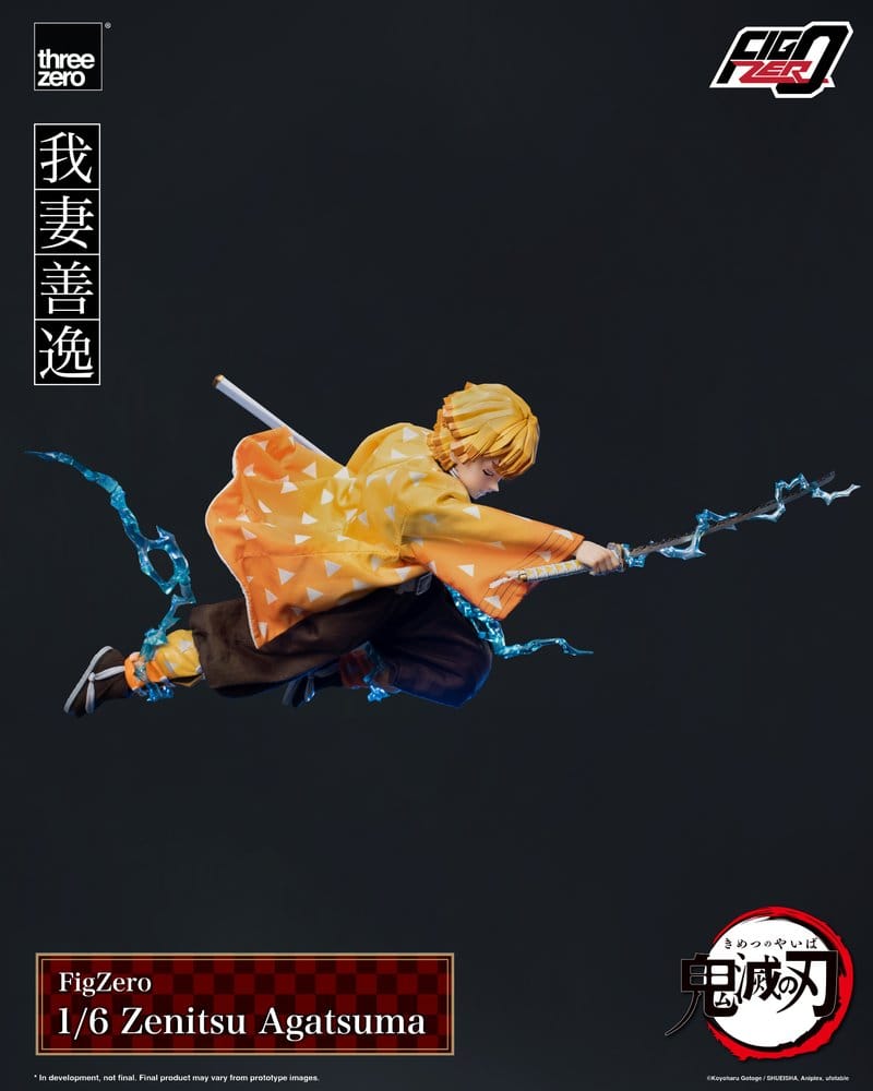 ThreeZero Demon Slayer Kimetsu No Yaiba Zenitsu Agatsuma FigZero 1/6 Actionfigur