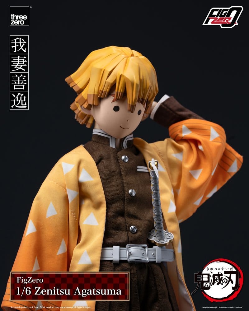 ThreeZero Demon Slayer Kimetsu No Yaiba Zenitsu Agatsuma FigZero 1/6 Actionfigur