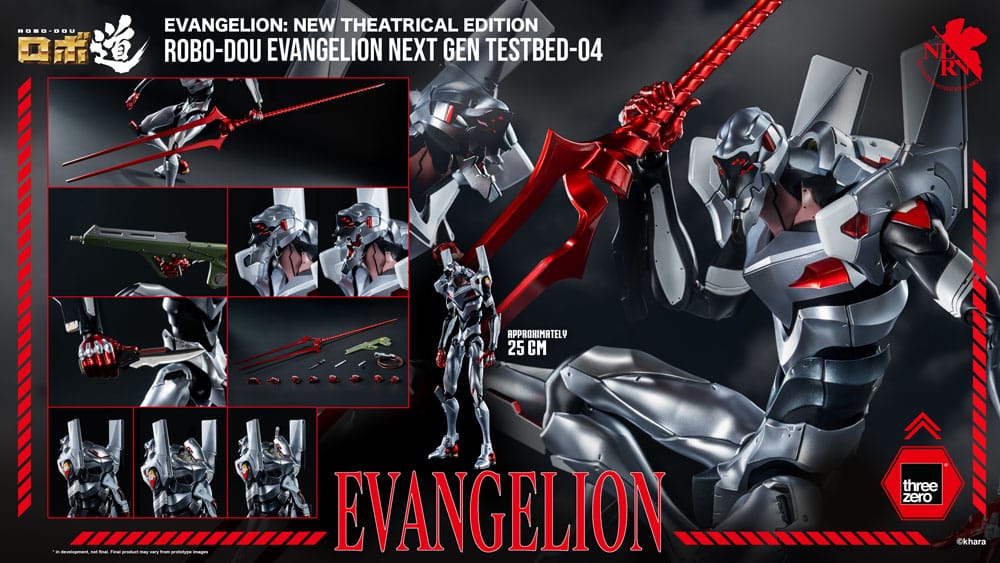 ThreeZero Evangelion Evangelion Testbed-04 Robo-Dou New Theatrical Edition Actionfigur