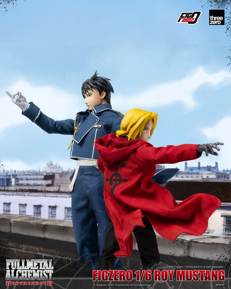 ThreeZero Fullmetal Alchemist Brotherhood Roy Mustang FigZero 1/6 Actionfiguren