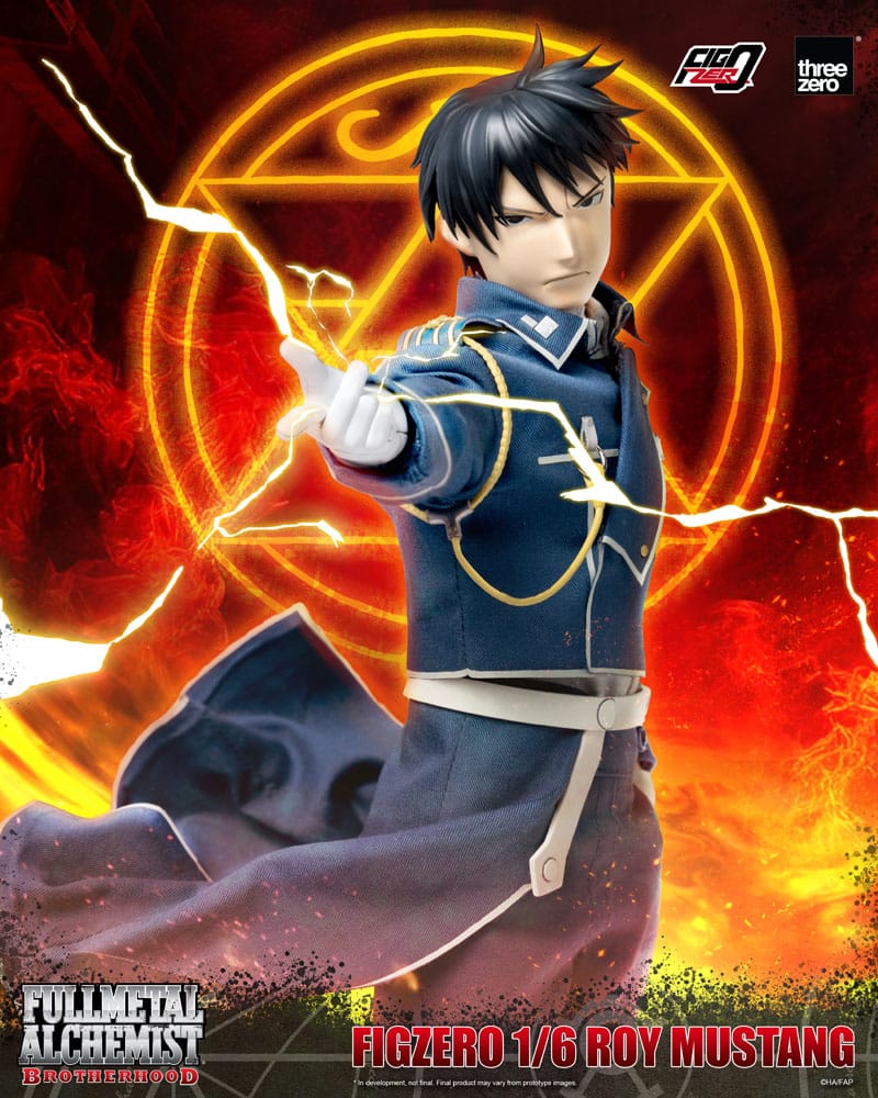 ThreeZero Fullmetal Alchemist Brotherhood Roy Mustang FigZero 1/6 Actionfiguren