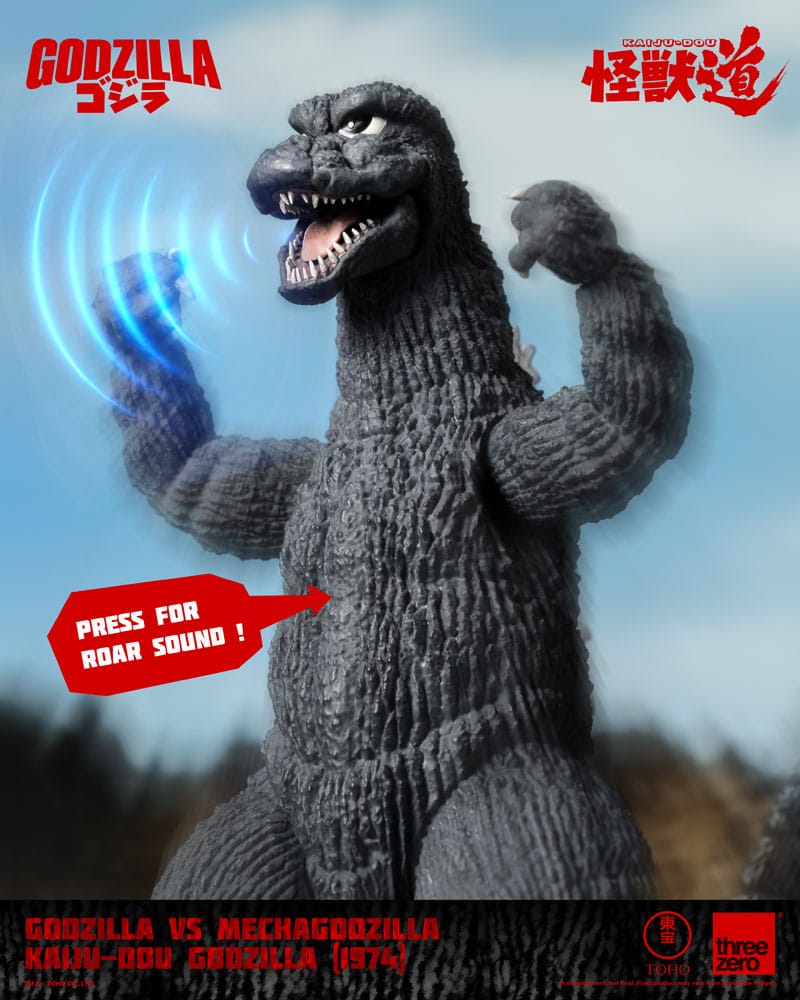ThreeZero Godzilla vs. Mechagodzilla (1974) Kaiju-Dou Godzilla Actionfigur