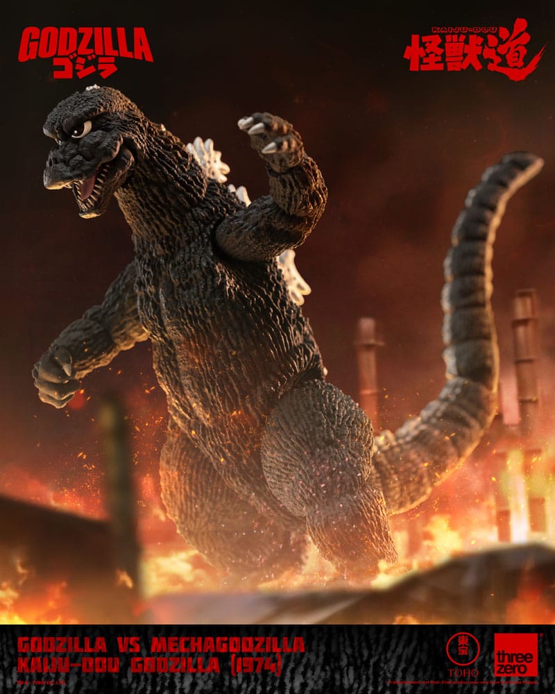 ThreeZero Godzilla vs. Mechagodzilla (1974) Kaiju-Dou Godzilla Actionfigur