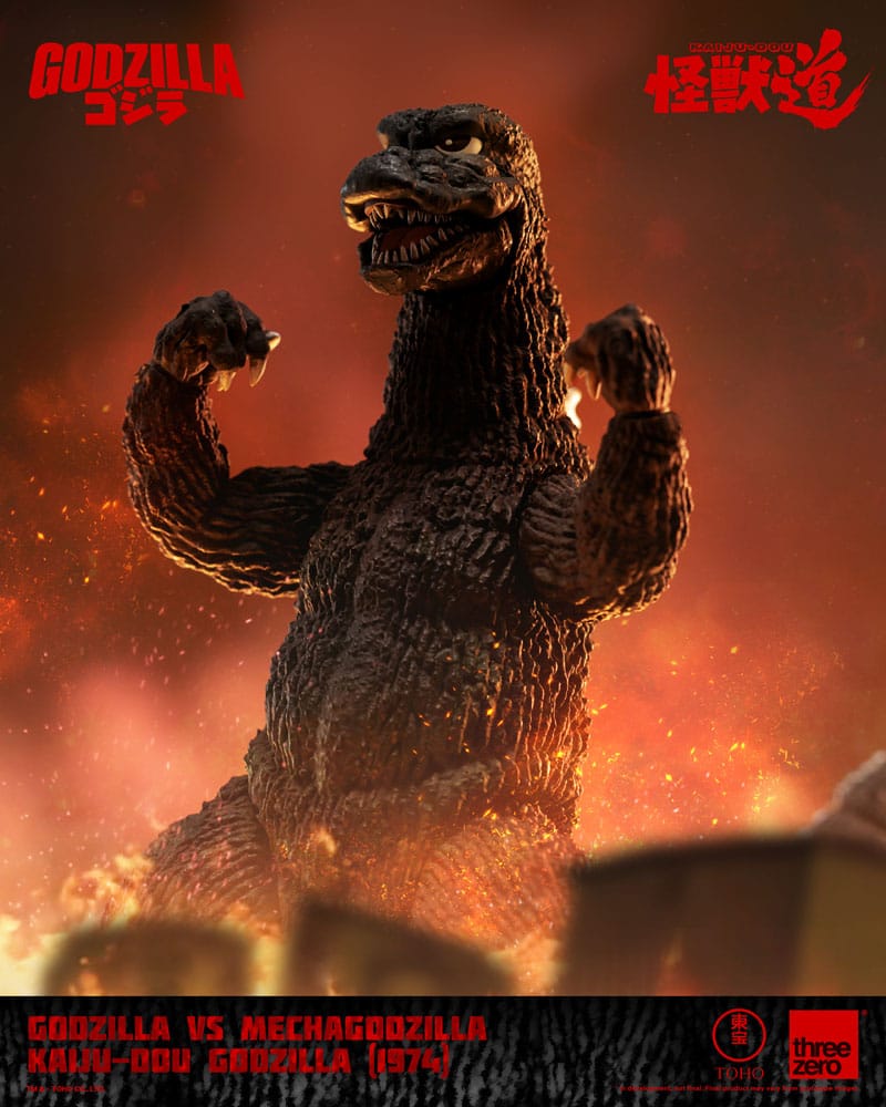 ThreeZero Godzilla vs. Mechagodzilla (1974) Kaiju-Dou Godzilla Actionfigur