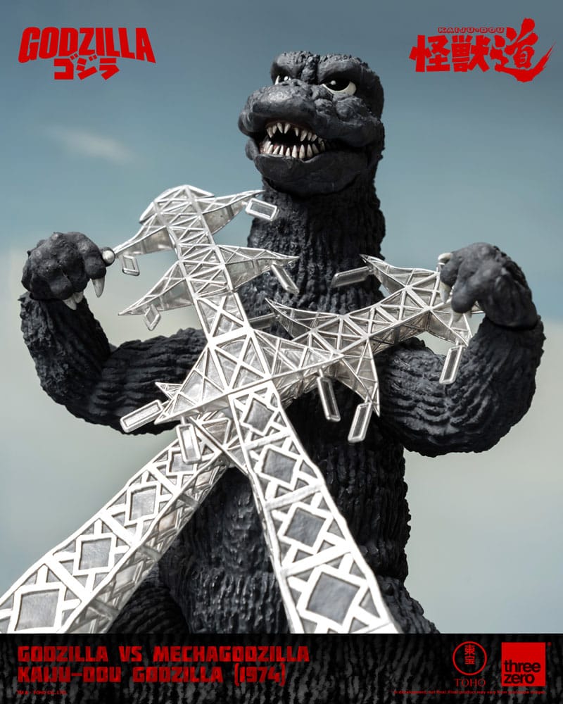 ThreeZero Godzilla vs. Mechagodzilla (1974) Kaiju-Dou Godzilla Actionfigur