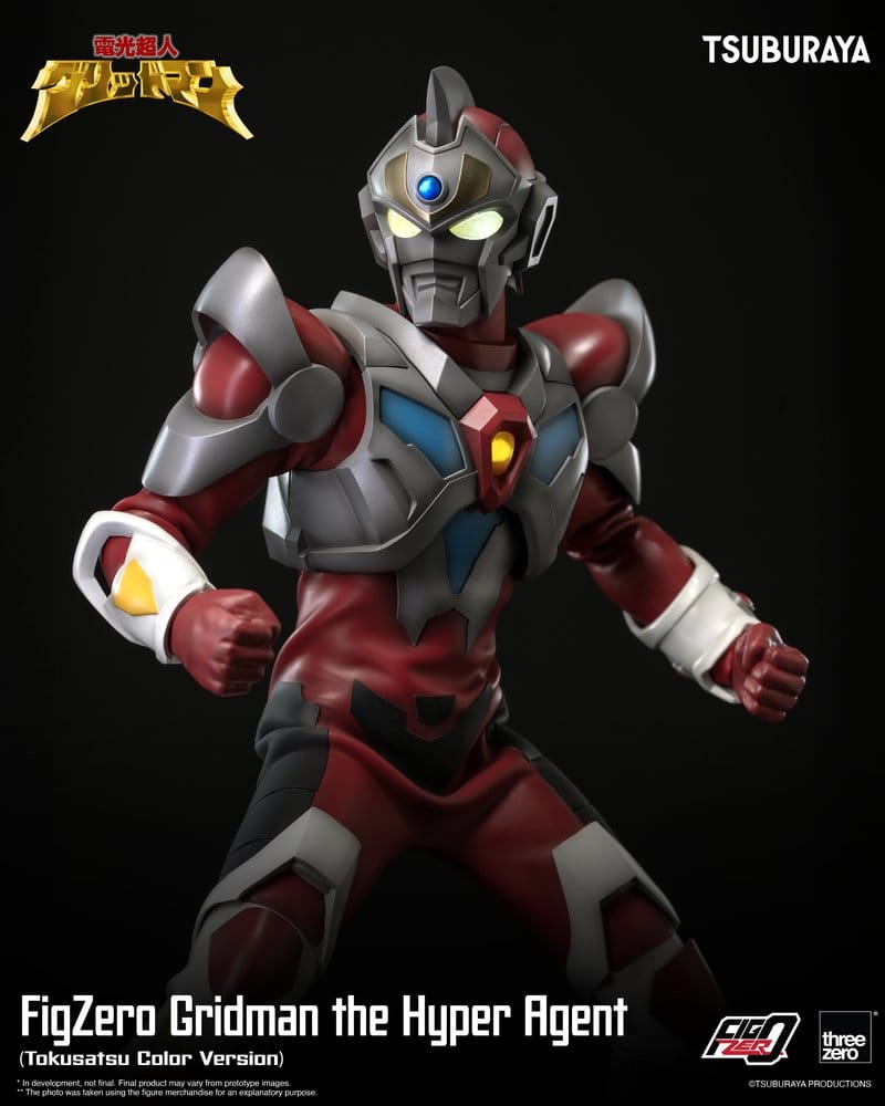 ThreeZero Gridman The Hyper Agent Gridman FigZero Tokusatsu Color Version Actionfigur