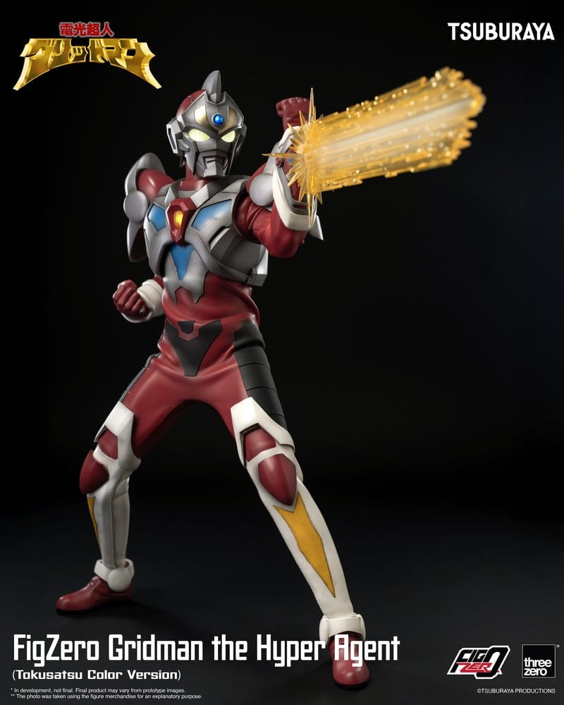 ThreeZero Gridman The Hyper Agent Gridman FigZero Tokusatsu Color Version Actionfigur