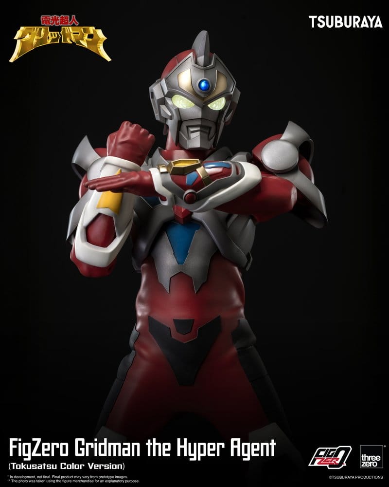 ThreeZero Gridman The Hyper Agent Gridman FigZero Tokusatsu Color Version Actionfigur