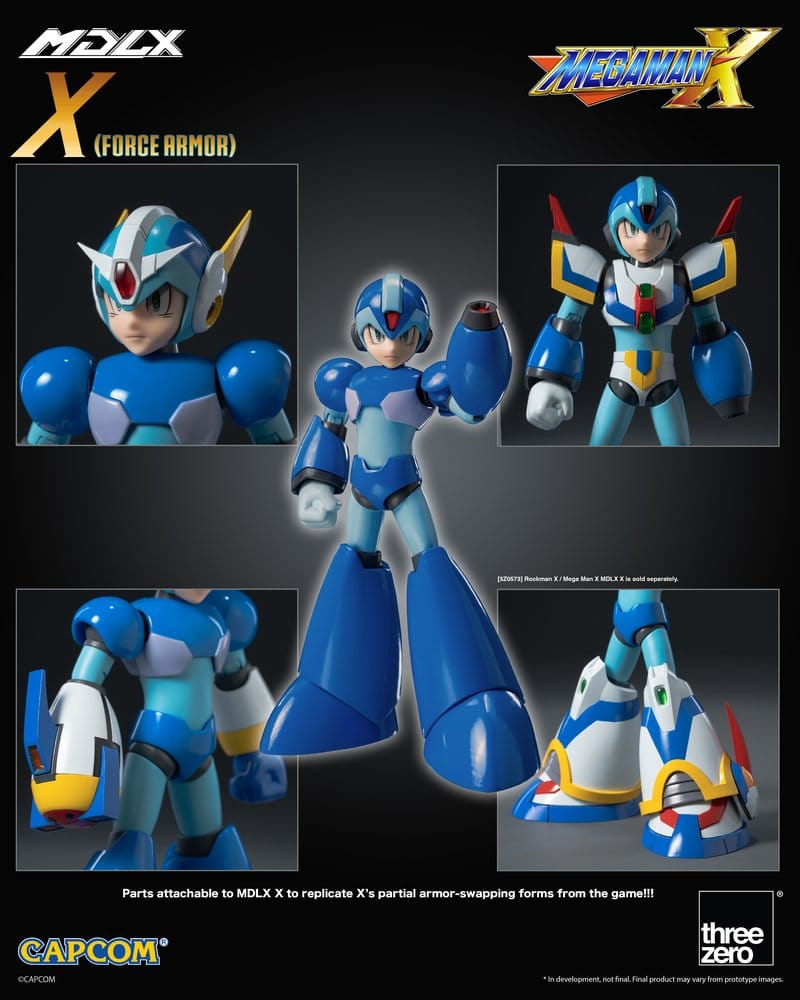 ThreeZero Mega Man X Rockman Mega Man Force Armor MDLX Actionfigur