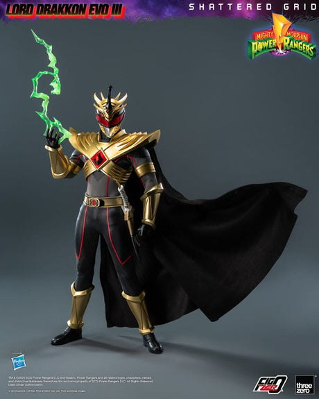 ThreeZero Mighty Morphin Power Rangers Shattered Grid Lord Drakkon Evo III FigZero 1/6 Actionfigur