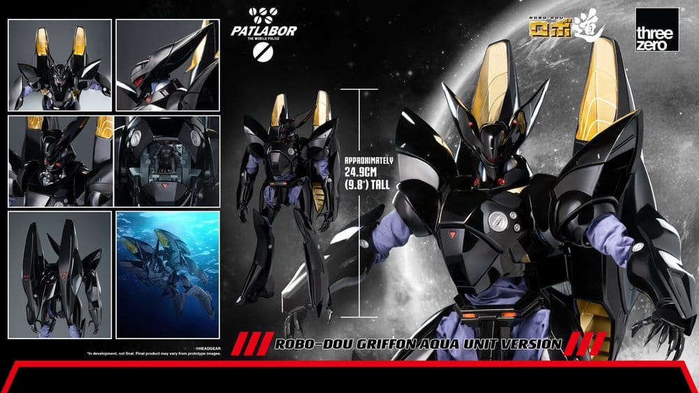 ThreeZero Mobile Police Patlabor Robo-Dou Griffon Aqua Unit Version 1/35 Actionfigur