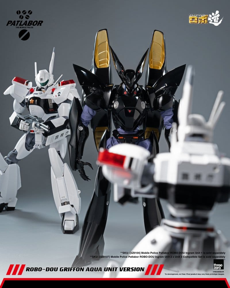 ThreeZero Mobile Police Patlabor Robo-Dou Griffon Aqua Unit Version 1/35 Actionfigur