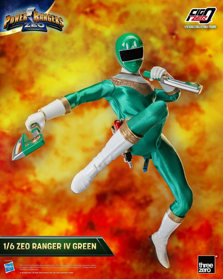 ThreeZero Power Rangers Green IV Zeo FigZero 1/6 Actionfigur