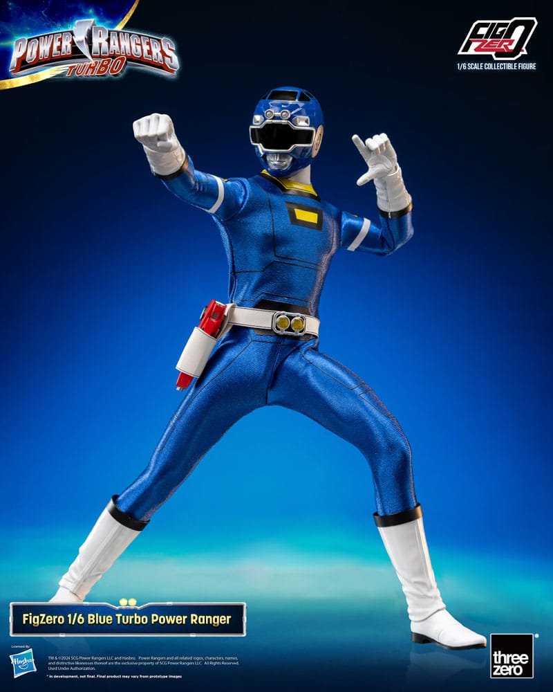 ThreeZero Power Rangers Turbo Blue Turbo Power Ranger FigZero 1/6 Actionfigur