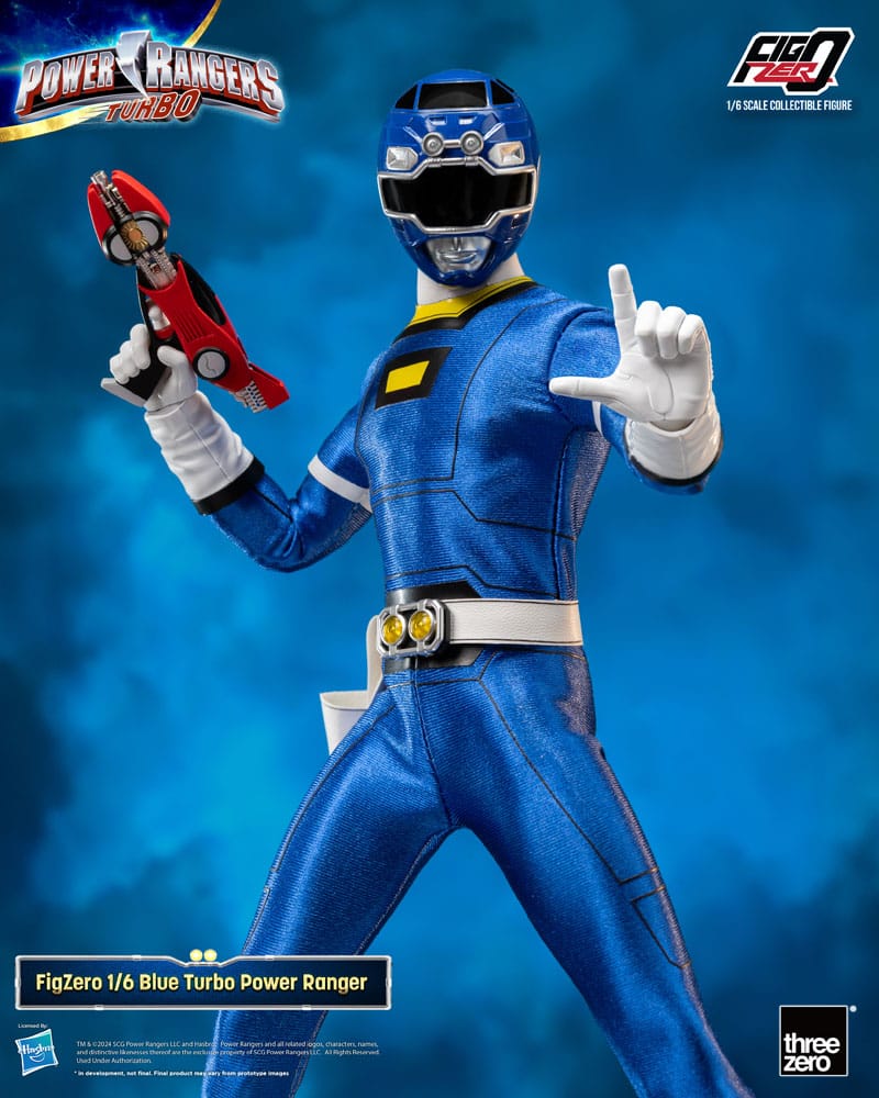 ThreeZero Power Rangers Turbo Blue Turbo Power Ranger FigZero 1/6 Actionfigur