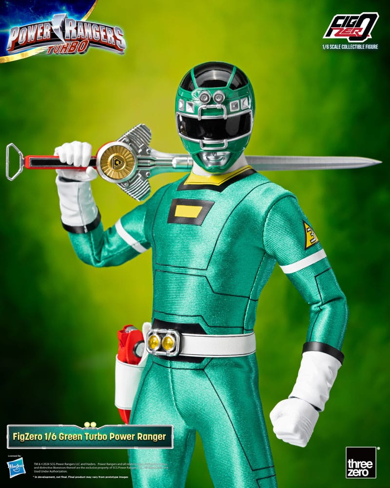 ThreeZero Power Rangers Turbo Green Turbo Power Ranger FigZero 1/6 Actionfigur