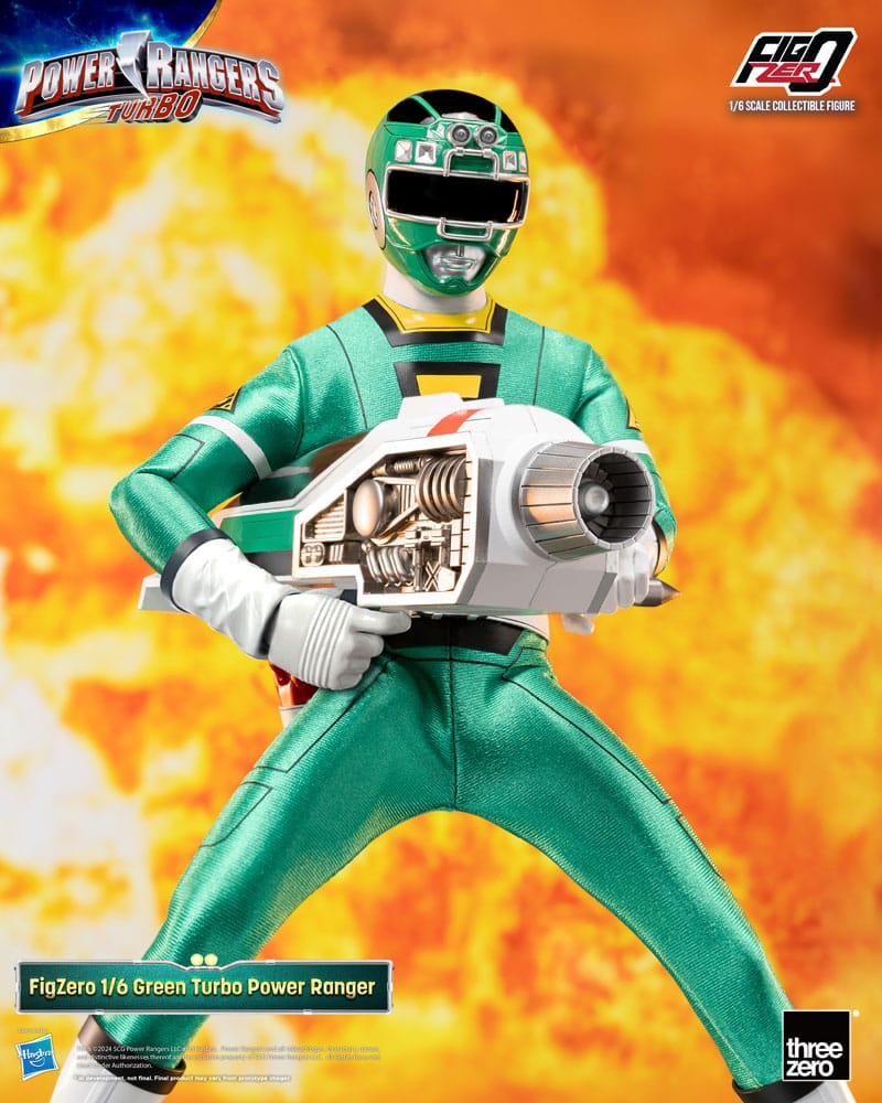 ThreeZero Power Rangers Turbo Green Turbo Power Ranger FigZero 1/6 Actionfigur