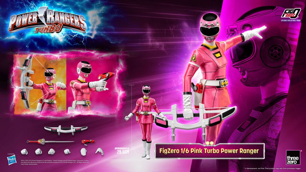 ThreeZero Power Rangers Turbo Pink Turbo Power Ranger FigZero 1/6 Actionfigur