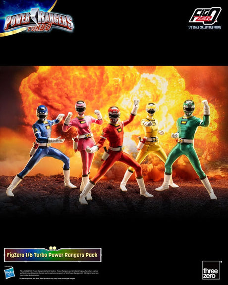 ThreeZero Power Rangers Turbo Power Rangers 5er Pack FigZero 1/6 Actionfiguren