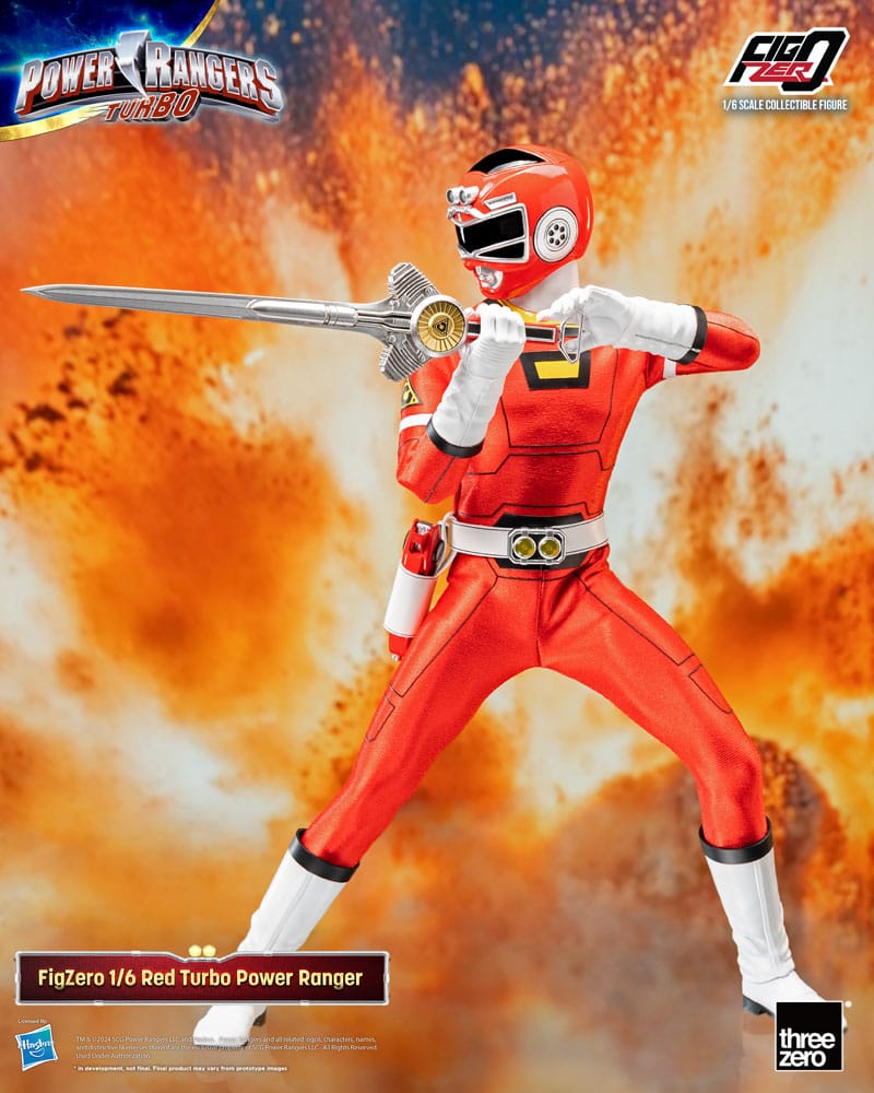 ThreeZero Power Rangers Turbo Red Turbo Power Ranger FigZero 1/6 Actionfigur