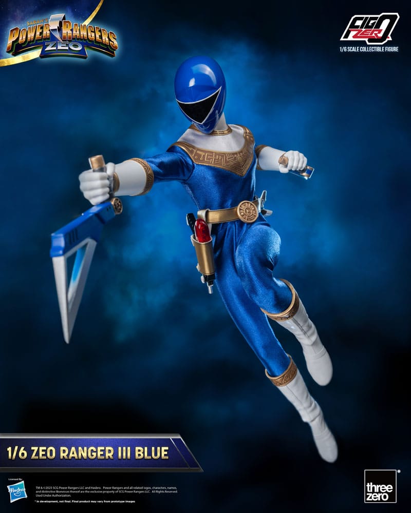 ThreeZero Power Rangers Zeo Blue III FigZero 1/6 Actionfigur