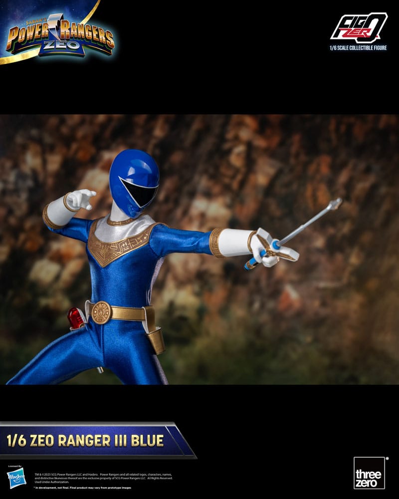 ThreeZero Power Rangers Zeo Blue III FigZero 1/6 Actionfigur