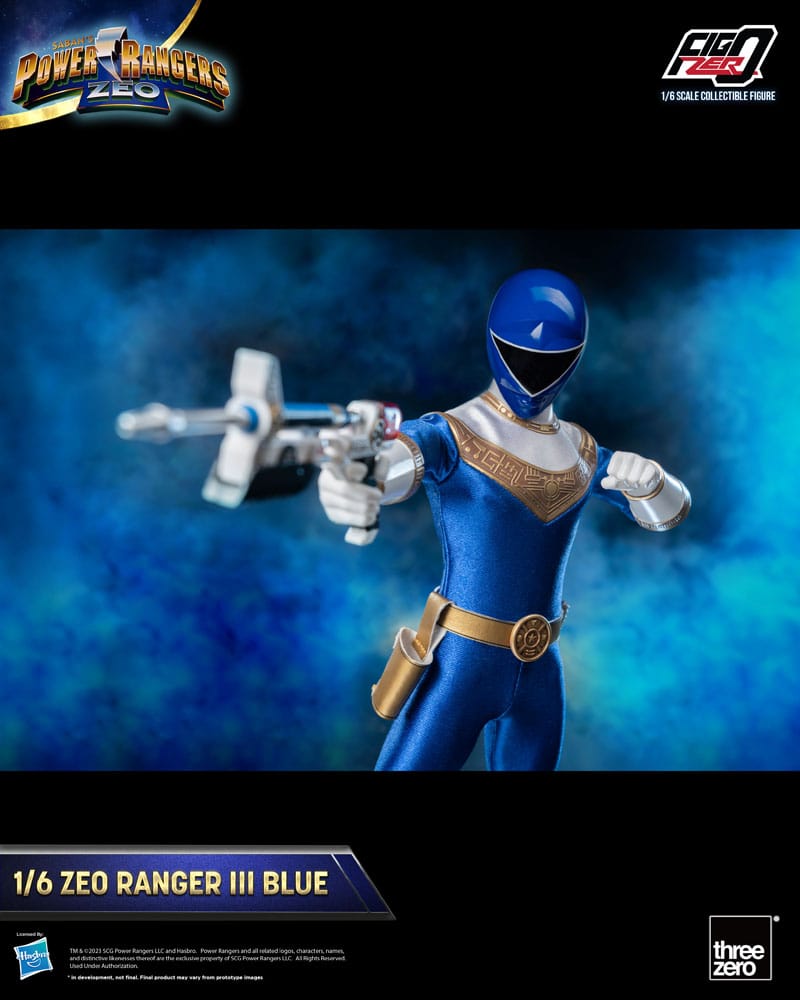 ThreeZero Power Rangers Zeo Blue III FigZero 1/6 Actionfigur