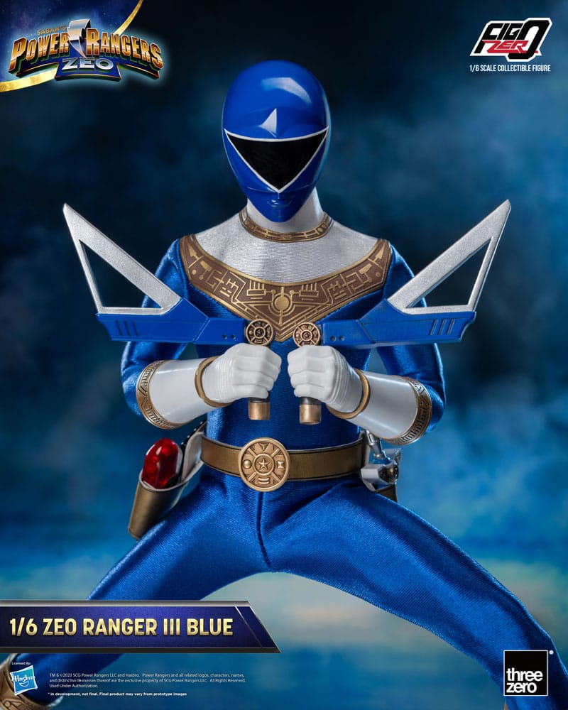 ThreeZero Power Rangers Zeo Blue III FigZero 1/6 Actionfigur