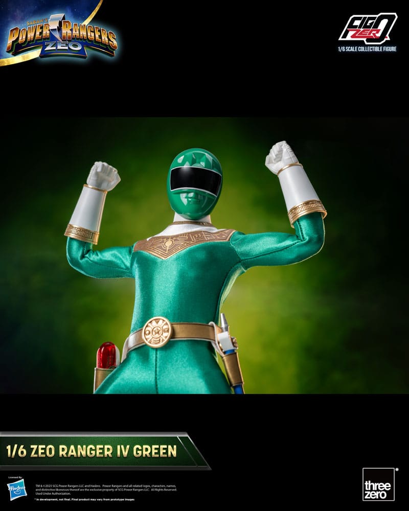 ThreeZero Power Rangers Zeo Green IV FigZero 1/6 Actionfigur