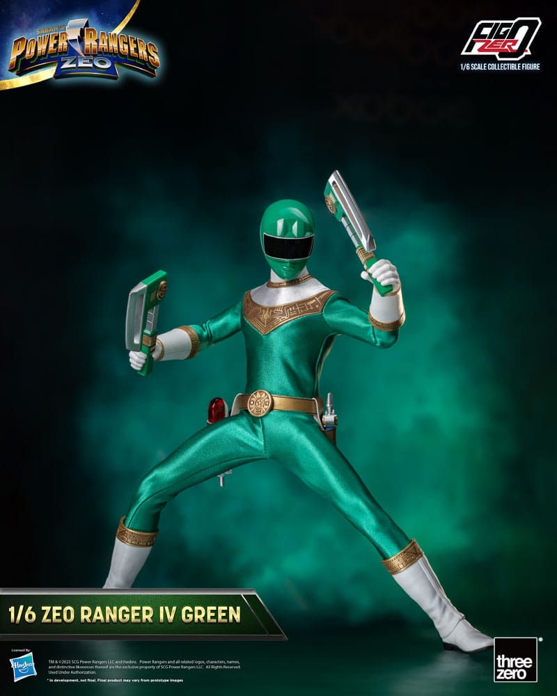 ThreeZero Power Rangers Zeo Green IV FigZero 1/6 Actionfigur