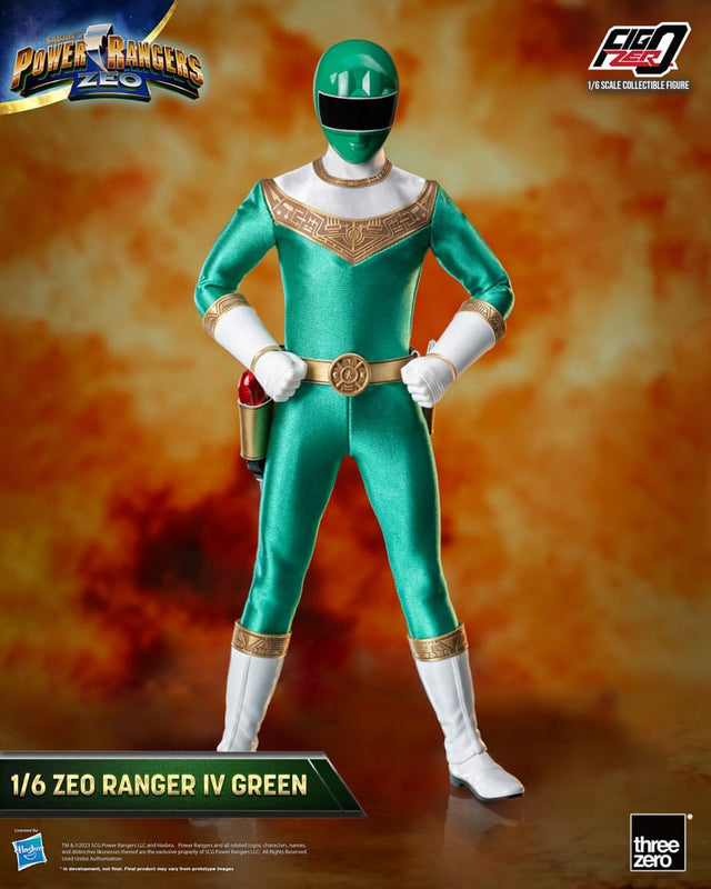 ThreeZero Power Rangers Zeo Green IV FigZero 1/6 Actionfigur