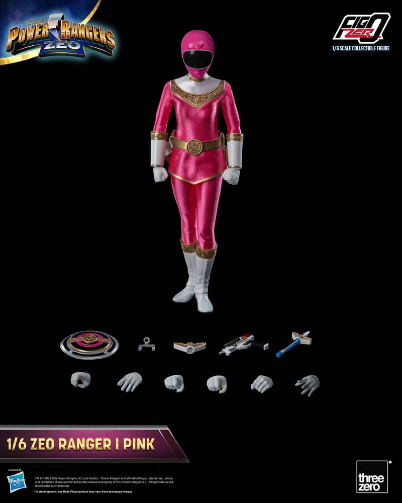 ThreeZero Power Rangers Zeo Ranger I Pink FigZero 1/6 Actionfigur