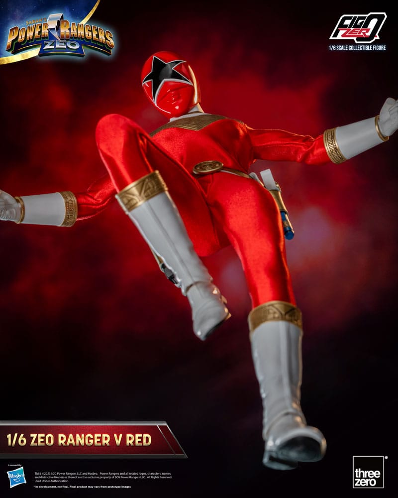 ThreeZero Power Rangers Zeo Ranger V Red FigZero 1/6 Actionfigur