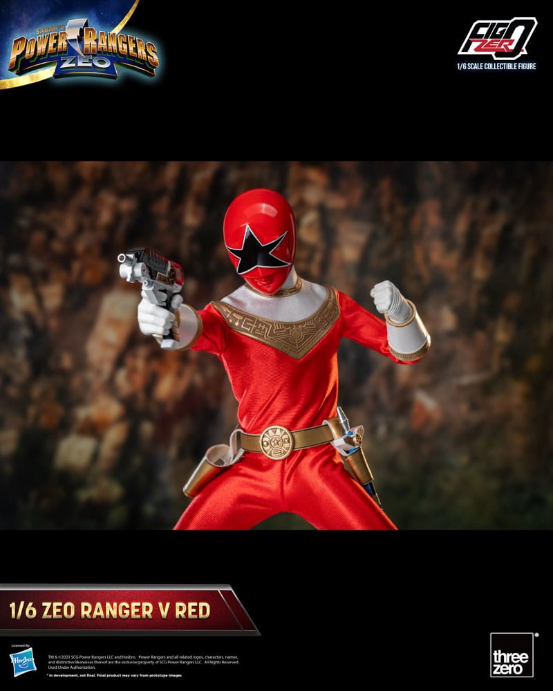 ThreeZero Power Rangers Zeo Ranger V Red FigZero 1/6 Actionfigur