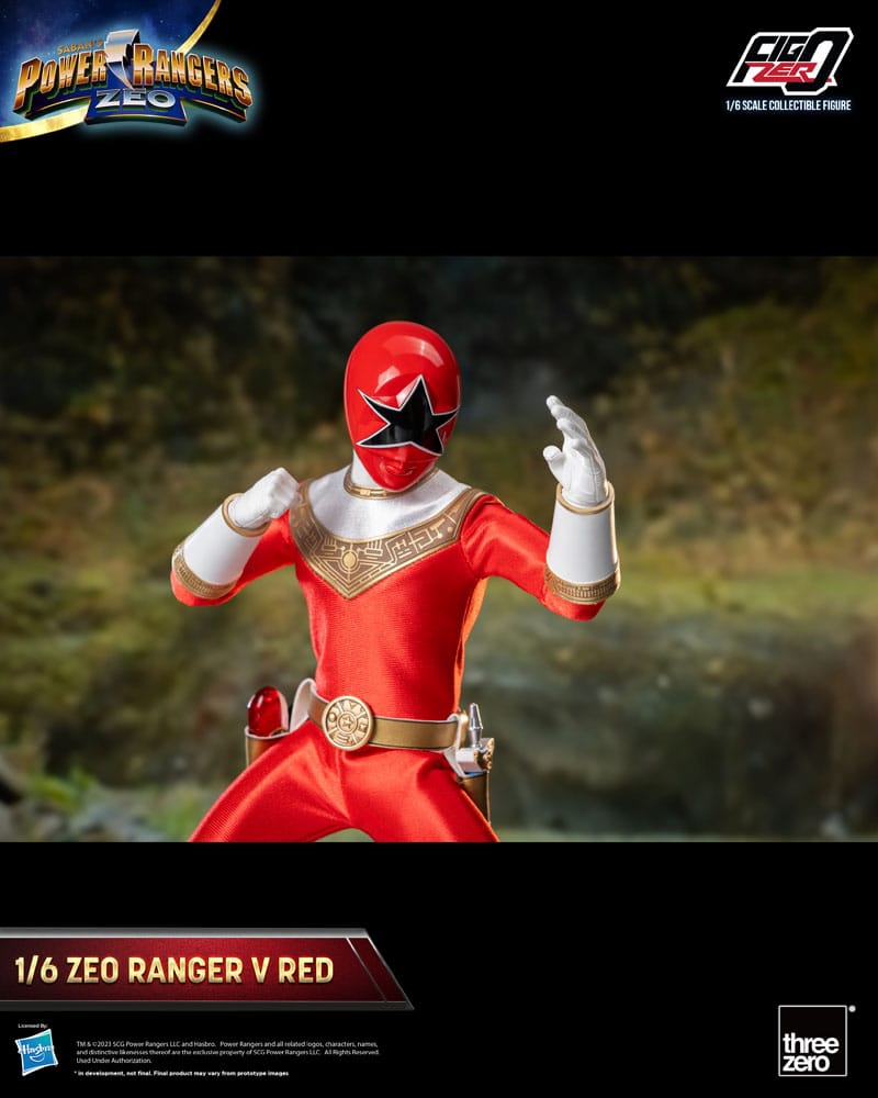 ThreeZero Power Rangers Zeo Ranger V Red FigZero 1/6 Actionfigur