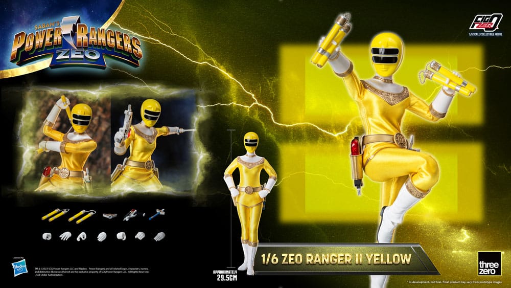 ThreeZero Power Rangers Zeo Yellow II FigZero 1/6 Actionfigur