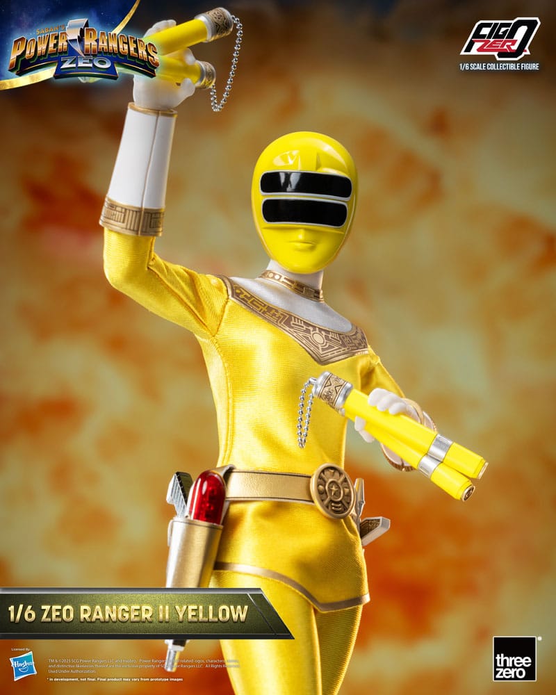 ThreeZero Power Rangers Zeo Yellow II FigZero 1/6 Actionfigur