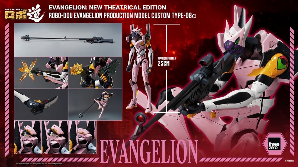 ThreeZero Rebuild of Evangelion Robo-Dou Evangelion Production Model Custom Type-08a Evangelion New Theatrical Edition