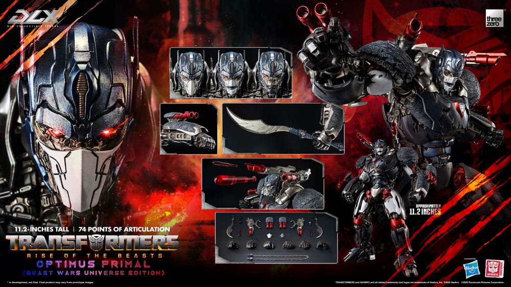 ThreeZero Transformers Aufstieg der Bestien Optimus Primal DLX Beast Wars Universe Edition Actionfigur